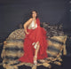 Claudia Cardinale Red Skirt with Pillows Photo Print, classic photography