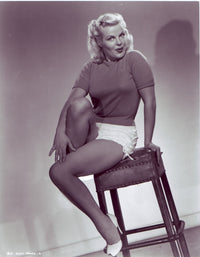 Cleo Moore Stool Back Photo Print - Vintage Cinema Art