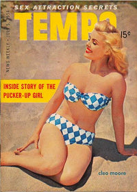 Cleo Moore Tempo Magazine Photo Print showcasing classic Hollywood elegance.