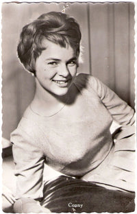 Conny Froboess Leaning Photo Print - Elegant vintage photography.