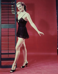 Corinne Calvet Red Photo Print showcasing classic elegance