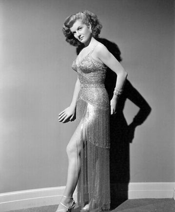Corinne Calvet Shadow Photo Print showcasing classic Hollywood elegance.