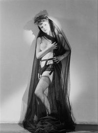 Corinne Calvet Black Photo Print showcasing elegance and nostalgia