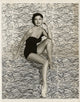 Cyd Charisse Patterned Steps Photo Print showcasing classic Hollywood elegance.