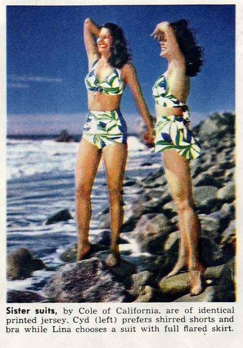 Cyd Charisse Sister Suits Photo Print showcasing the elegance of classic cinema.