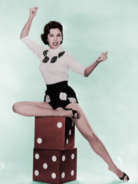 Cyd Charisse Dice 2 Photo Print, classic cinema art