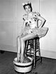 Cyd Charisse Feet in Bucket Photo Print, playful vintage image.