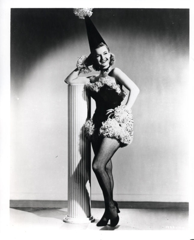 Dale Evans clown costume photo print, vibrant vintage art.