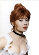 Dany Carrel White Frill Low Cut Top Photo Print