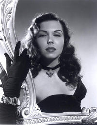 Ann Miller Black Gloves Photo Print showcasing vintage Hollywood elegance.