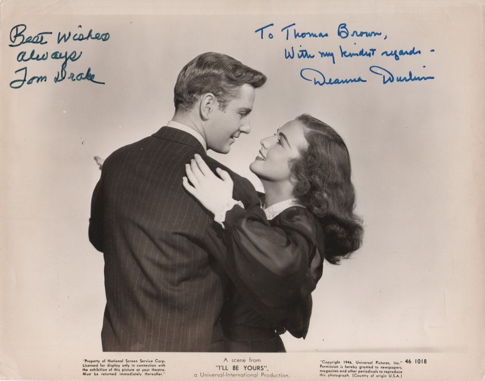 Deanna Durbin Dancing Signed Photo Print in multiple sizes