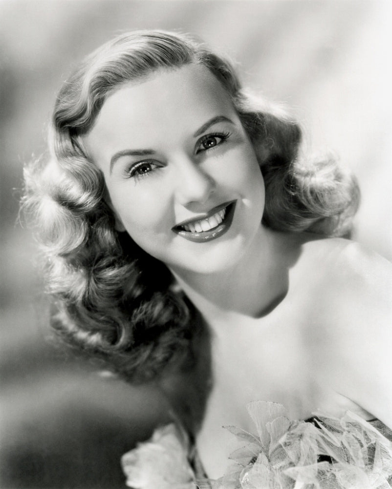 Deanna Durbin Headshot Photo Print showcasing the actress's classic beauty.