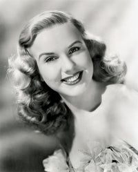 Deanna Durbin Headshot Photo Print showcasing the actress's classic beauty.