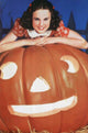 Deanna Durbin Jack-O-Lantern Photo Print, festive autumn decor.