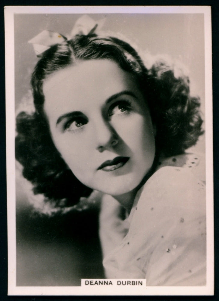Deanna Durbin classic headshot photo print, perfect for vintage decor.