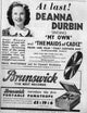 Deanna Durbin Newspaper Advertisement Photo Print