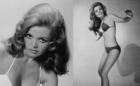 Ruta Lee bikini photo print featuring two captivating images.