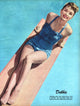 Debbie Reynolds On a Diving Board Photo Print capturing a joyful moment