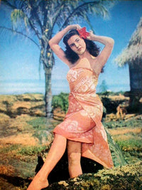 Tropical Look Photo Print featuring Debra Paget