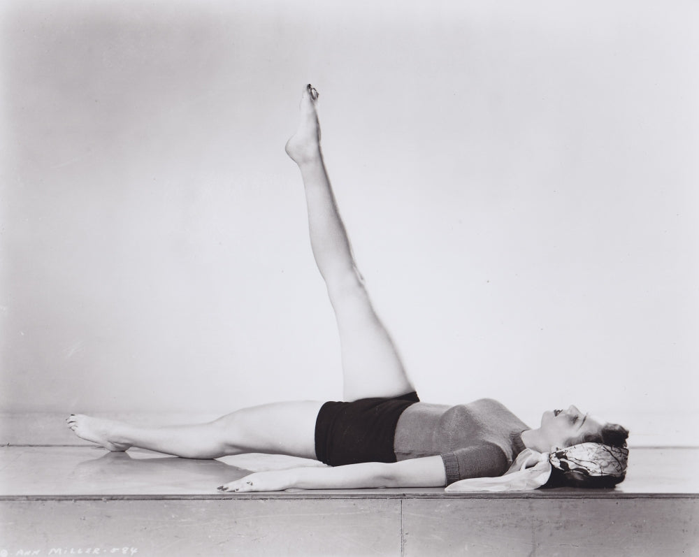 Ann Miller Pointed Foot Photo Print showcasing classic dance elegance.