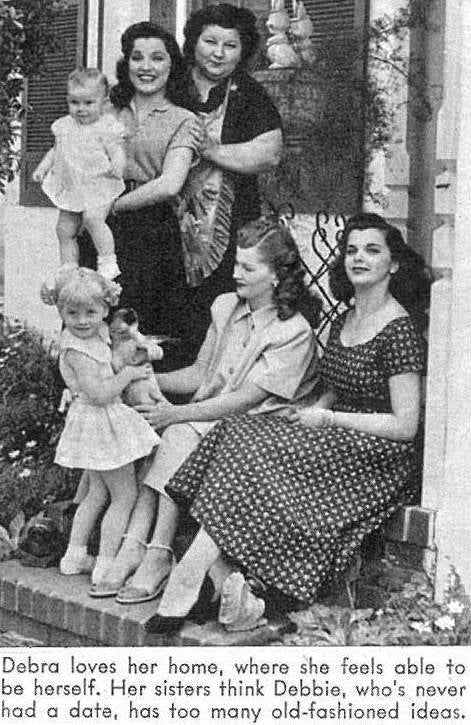 Debra Paget Family Photo Print showcasing classic Hollywood elegance.