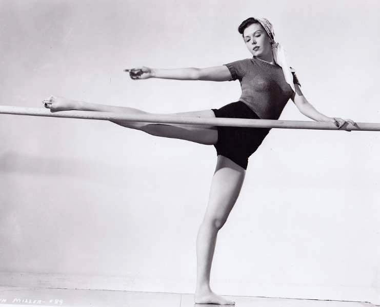 Ann Miller Ballet Pose Photo Print showcasing the elegance of dance.