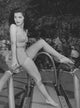 Debra Paget bathing suit photo print on diving board.
