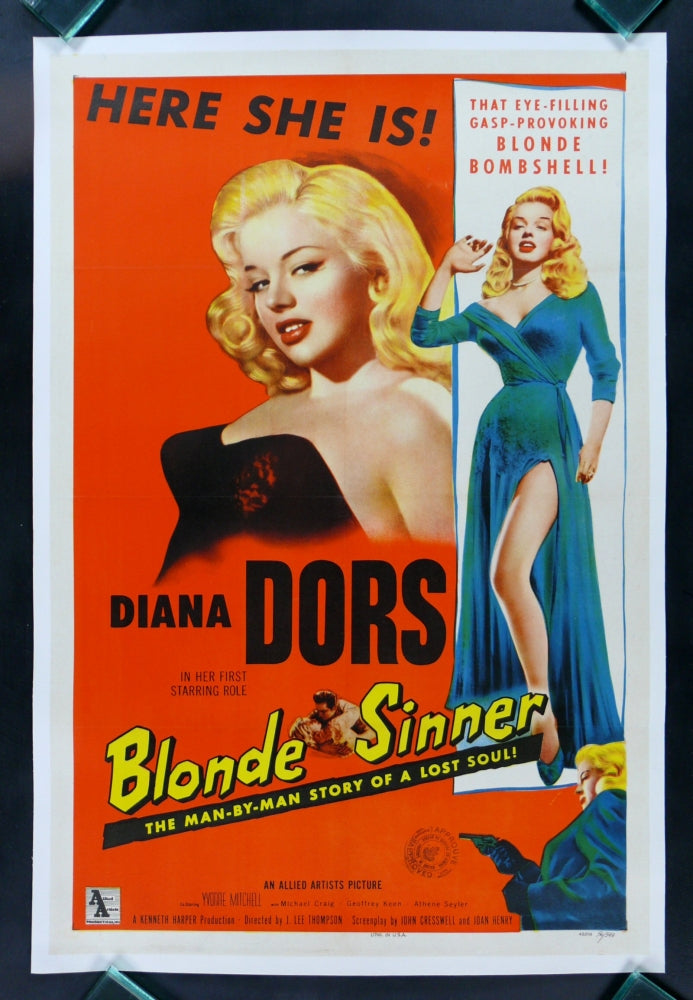 Diana Dors The Blonde Sinner Movie Photo Print