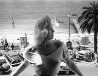 Diana Dors Overlooking Beach Photo Print