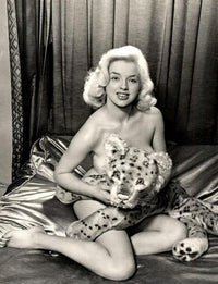 Diana Dors Stuffed Animal Leopard Photo Print