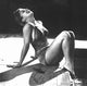 Diana Lewis Laughing Poolside Photo Print showcasing joy and warmth.