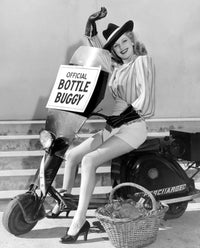 Dolores Moran On Bottle Buggy Photo Print in vintage style
