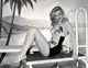 Dolores Moran photo print sitting on diving board