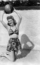 Doloras Moran photo print with beachball, vibrant summer decor