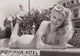 Doloras Moran laying on a diving board photo print