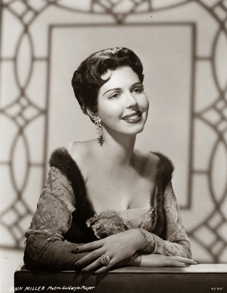 Ann Miller Portrait 2 Photo Print featuring classic Hollywood charm.
