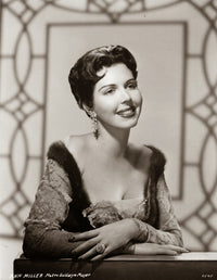 Ann Miller Portrait 2 Photo Print featuring classic Hollywood charm.