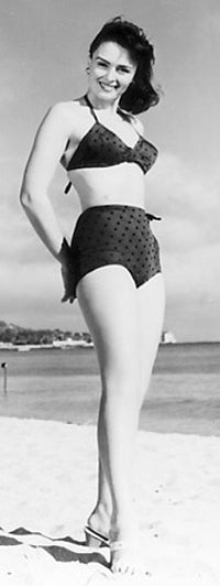 Donna Reed Standing on the Beach Photo Print