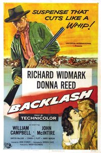 Donna Reed Backlash Cover Photo Print showcasing classic film art.