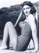 Donna Reed in a frilly bathing suit photo print