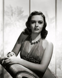 Donna Reed Leaning Over Arm Rest Photo Print
