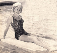 Doris Day Sitting on Pool Float Photo Print
