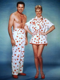 Doris Day and John Raitt Heart Pajamas Photo Print