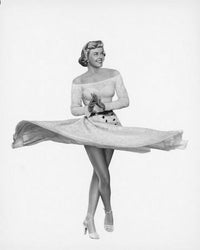 Doris Day Twirl Photo Print showcasing classic Hollywood charm.