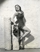 Dorothy Arnold Leaning on Posts Photo Print showcasing vintage elegance.