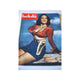 Dorothy Lamour magazine cover photo print in red and blue outfit.