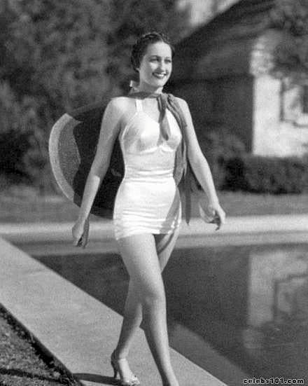 Dorothy Lamour Walking Poolside Photo Print