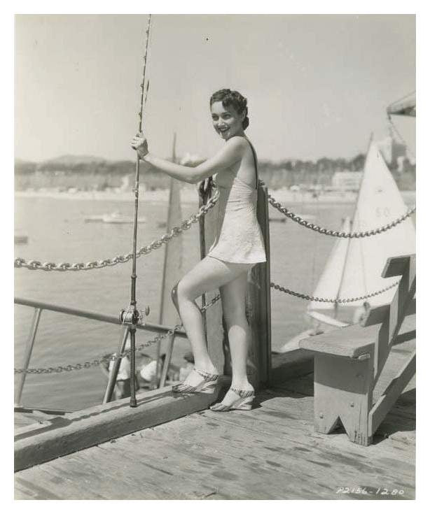 Dorothy Lamour On Docks Photo Print
