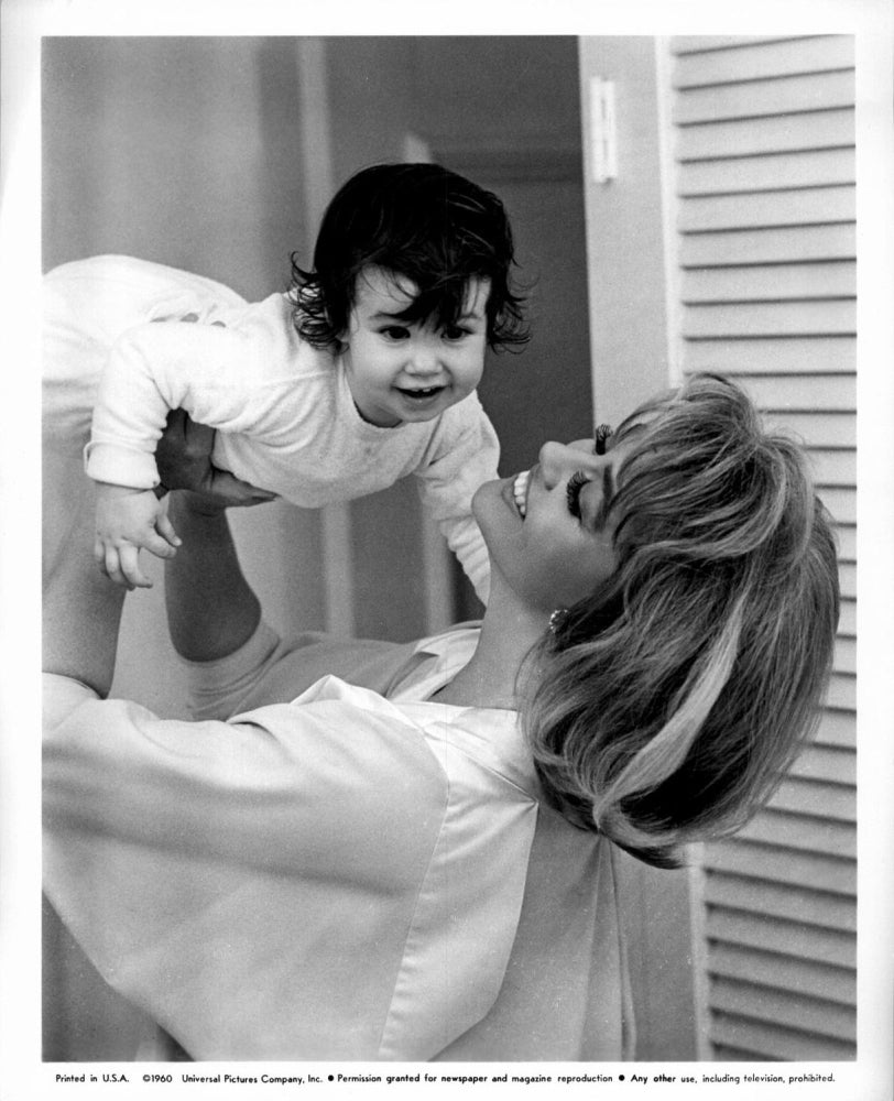 Dorothy Malone with Baby Photo Print