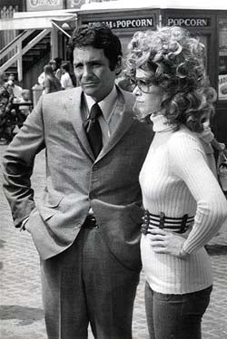 Stefanie Powers On Set Photo Print highlighting classic cinema.